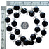 Onyx Fresh Water Pearl Sterling Silver Bead Necklace DX116855